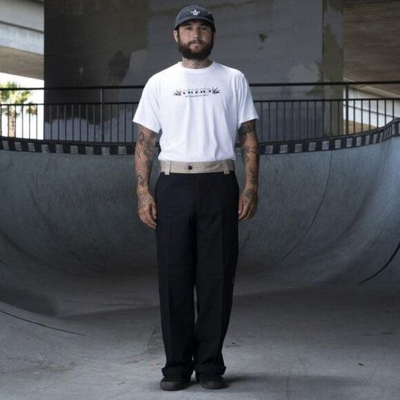 Dickies Skateboarding Ronnie Sandoval Loose Fit Double Knee Pants Black Sand NWT - Picture 1 of 10